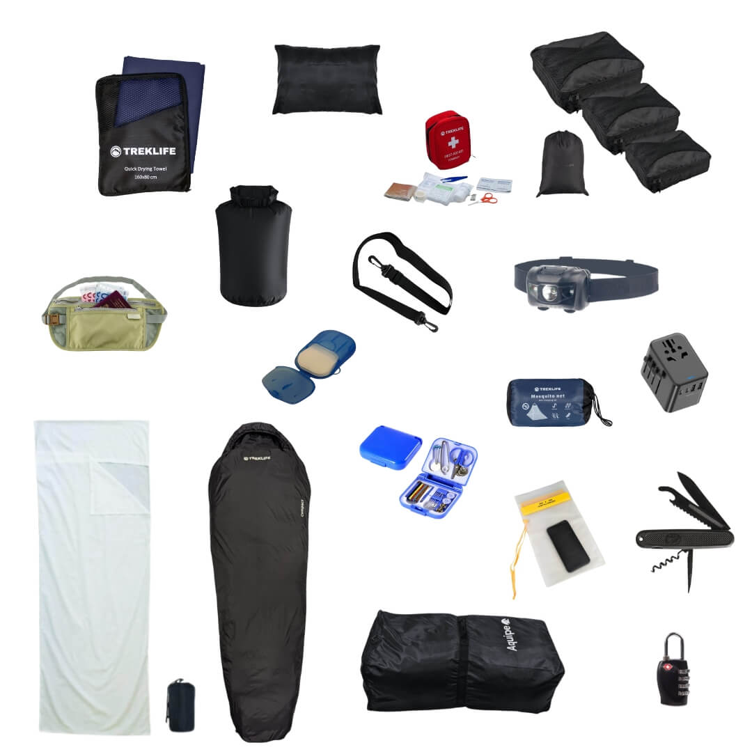 Udstyrspakke til backpacking
