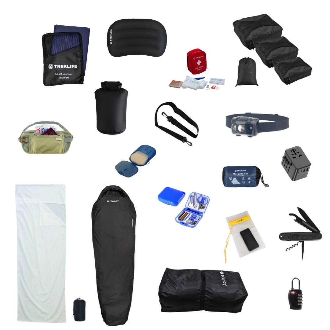 Udstyrspakke til backpacking