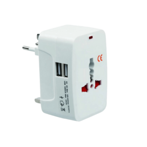 Rejseadapter - Universal - 2 USB indgange