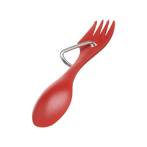 Spork - 3-i-1: Gaffel, kniv, ske - rød
