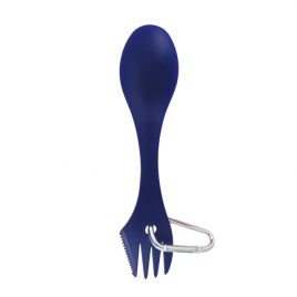 Spork - 3-i-1: Gaffel, kniv, ske - blå