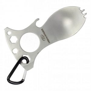Highlander Multitool 5-i-1 Bestik med Karabin