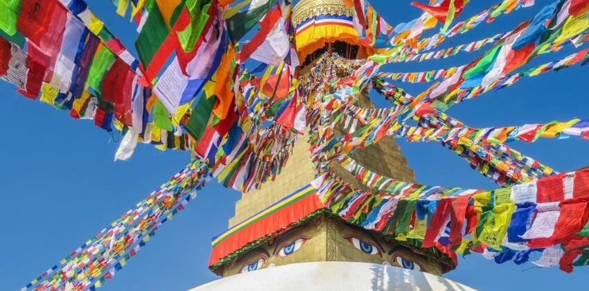 Den buddhistiske stupa - Trekking Nepal