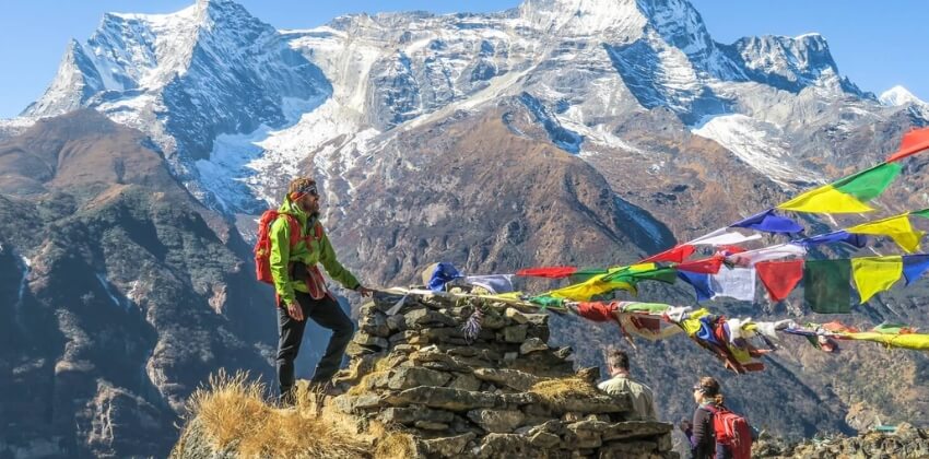 Toppen af Mount Everest