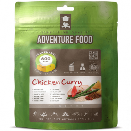 Frysetørret mad - Chicken curry fra Adventure Food