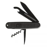 Black German Lommekniv med 6 funktioner - Sort