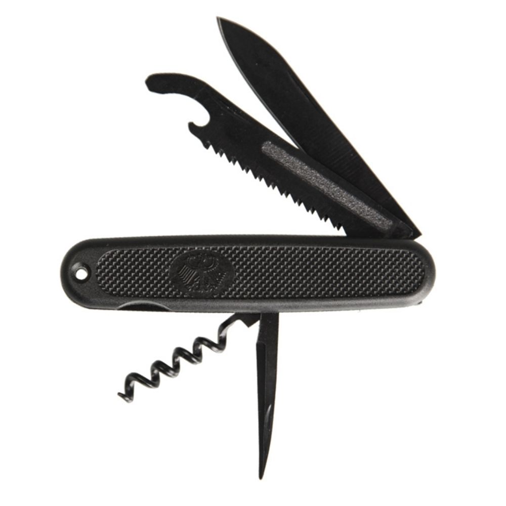 Lommekniv - Black German Pocket Knife - Stål thumbnail