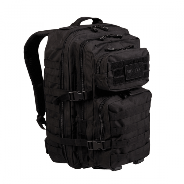 Mil-Tec US Assault Pack Large Militærrygsæk 36L - Sort