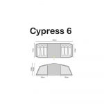 Highlander Cypress 6-Personers Telt - Blå