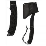 Mil-Tec Black Paracord Axe Stål med hylster - Sort