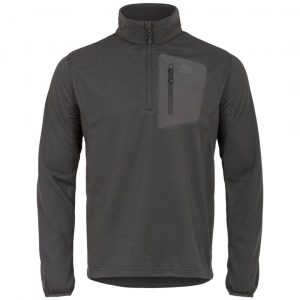 Highlander Hirta Grid Fleece Mid-Layer Trøje - Sort