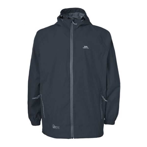 Trespass Qikpac Regnjakke Unisex – Flint Sort