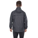 Trespass Qikpac Sammenfoldelig Regnjakke Unisex - Sort