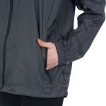 Trespass Qikpac Sammenfoldelig Regnjakke Unisex - Sort