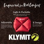 Klymit X Pillow Letvægts Oppustelig Pude - Beige/Rød/Blå