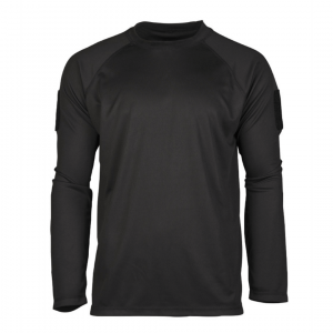 Mil-Tec Tactical Quickdry Langærmet T-shirt - Sort