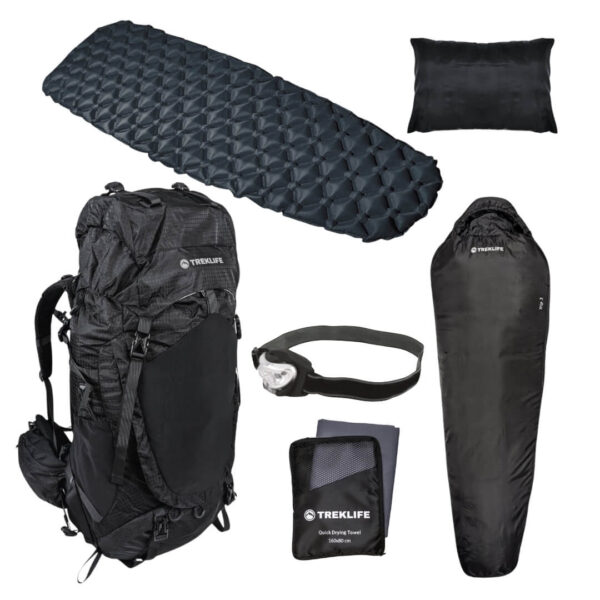 Outdoor Shelter Pakke Essentials – Sovepose, Underlag & Rygsæk