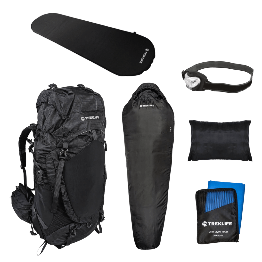 Outdoor/shelter pakke - Essentials - Inkl rygsæk