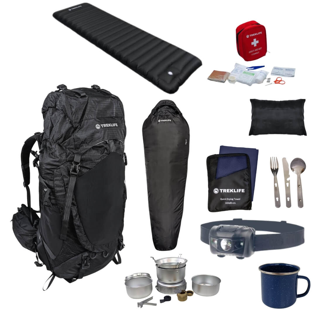 Outdoor/shelter pakke - Pro - Inkl rygsæk