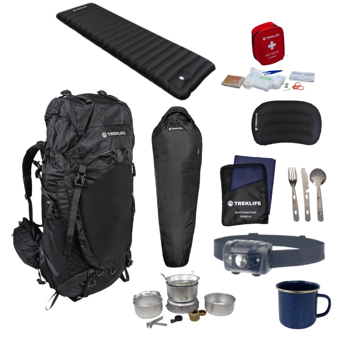 Outdoor/shelter pakke - Pro - Inkl rygsæk