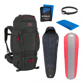 Outdoor/shelter pakke til outdoor turen - Essentials inkl. rygsæk