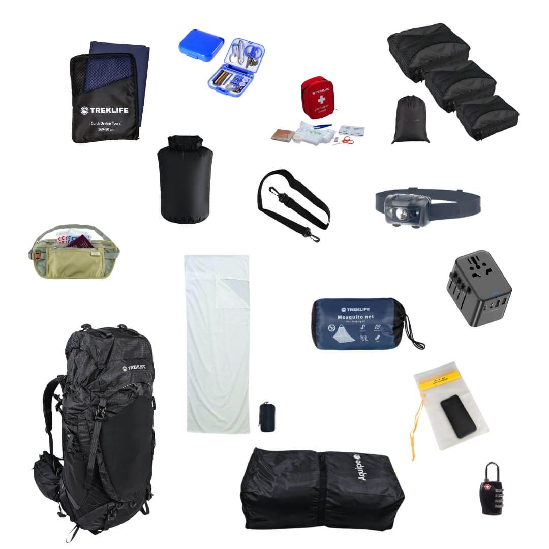Essentials-pakke til backpacking