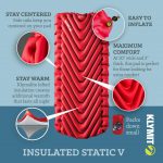 Klymit Insulated Static V Luxe Bred Liggeunderlag - Rød