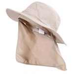 Trespass Bearing Bøllehat UPF40+ med nakkeskygge - Beige