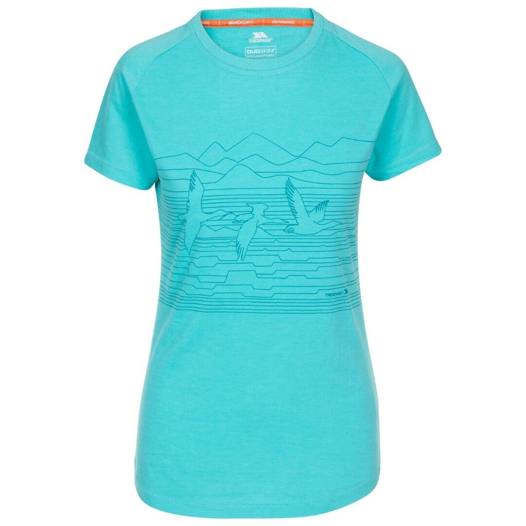 T-shirt kvinder - Dunebug - Lyseblå