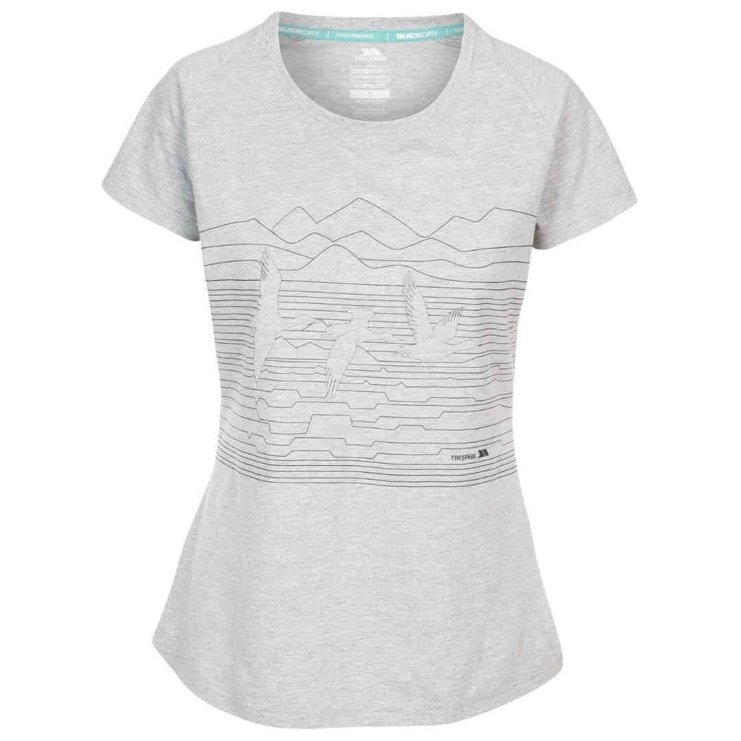 T-shirt kvinder - Dunebug - Grå