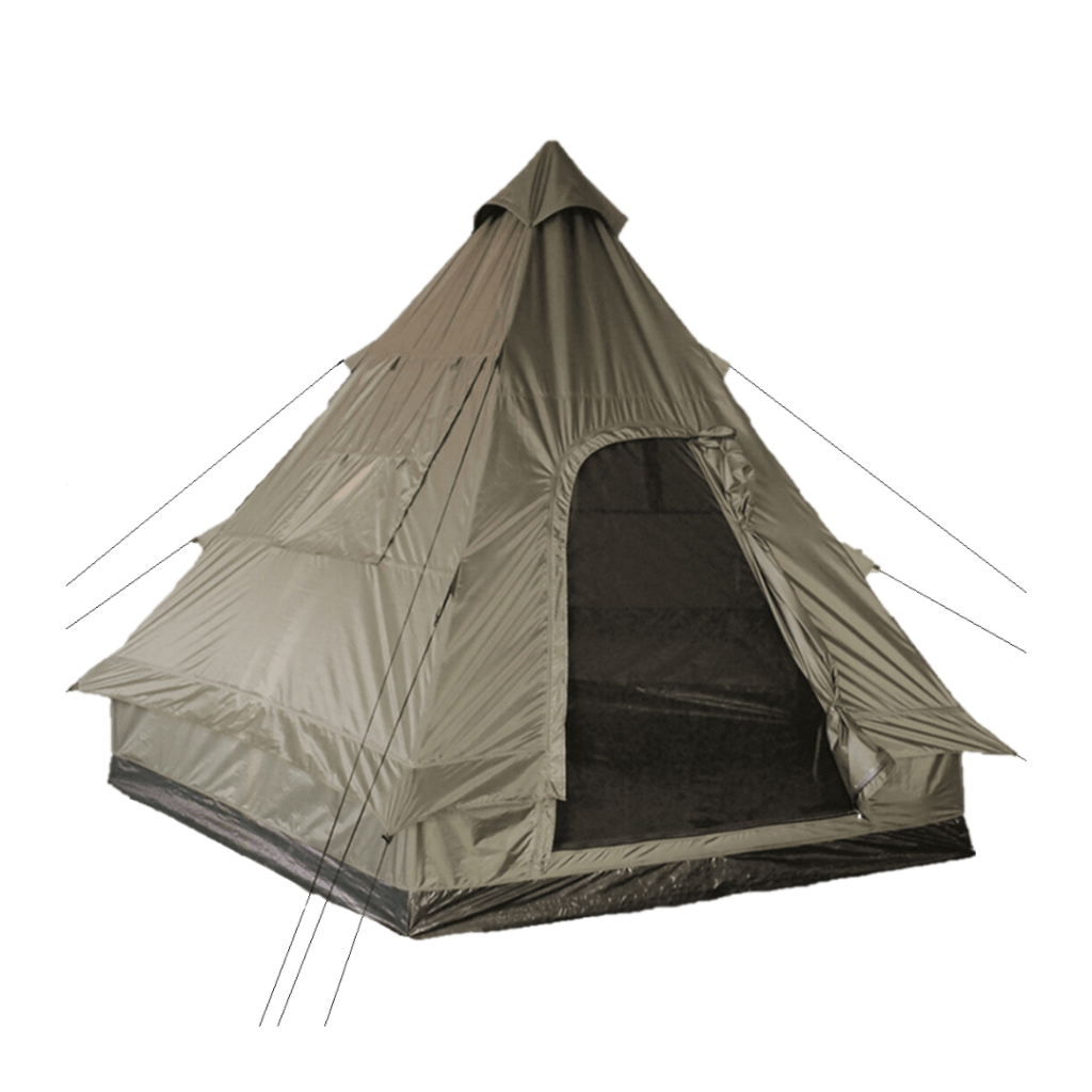 Telt – Pyramide – Tipi design – 4 personer
