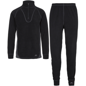 Trespass Thriller Microfleece Termosæt - Sort