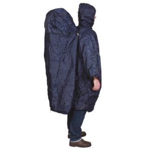 TravelSafe Regnponcho til Backpackere - Navy blå