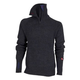 Uld sweater – Ulvang Rav Zip – 100% uld – Sort