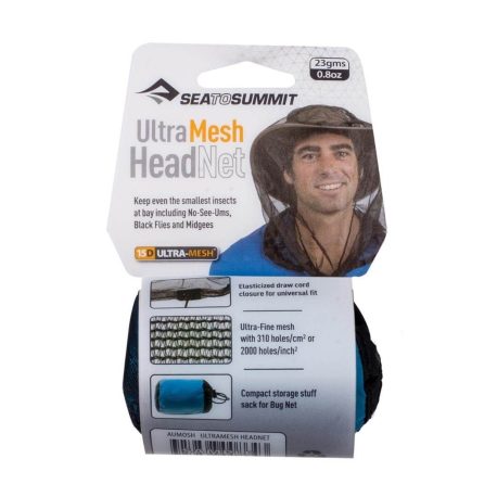 Myggenet til hoved - Sea to Summit Ultra-Fine Mesh Headnet - Sort