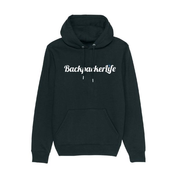 Hoodie Trøje i Økologisk Bomuld & Recycled Polyester – Sort