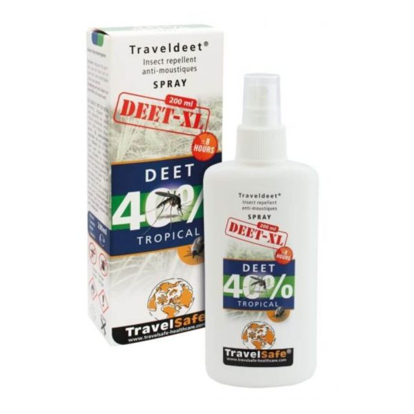 Travelsafe Myggespray 40% DEET – 200 ml – Insektspray
