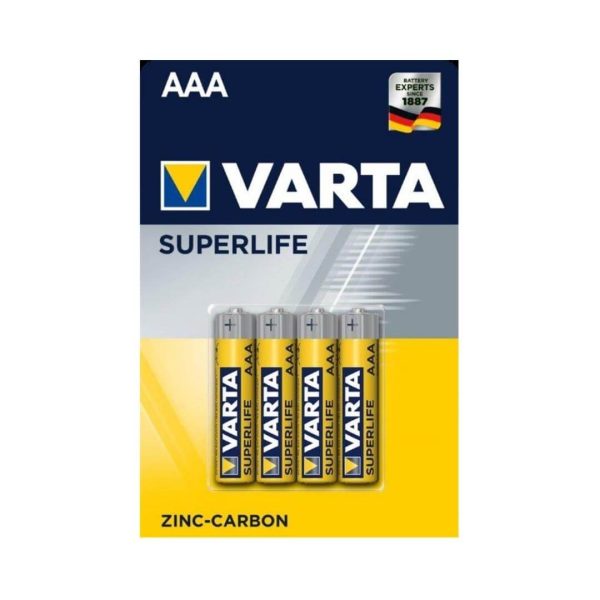 Varta Superlife AAA Batterier 1,5V – 4-pak