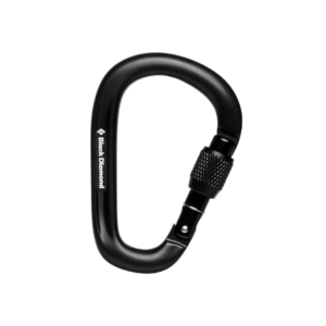 Black Diamond PearLock Screwgate Karabin - Sort