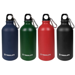 Treklife Drikkeflaske 500 ml Aluminium med Karabinhage