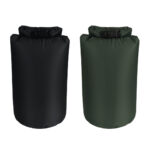 Letvægtig Dry Bag 15 Liter Top Roll Lukning - Grøn/Sort