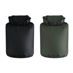 Letvægts Dry Bag 2 Liter Top Roll Lukning - Grøn/Sort