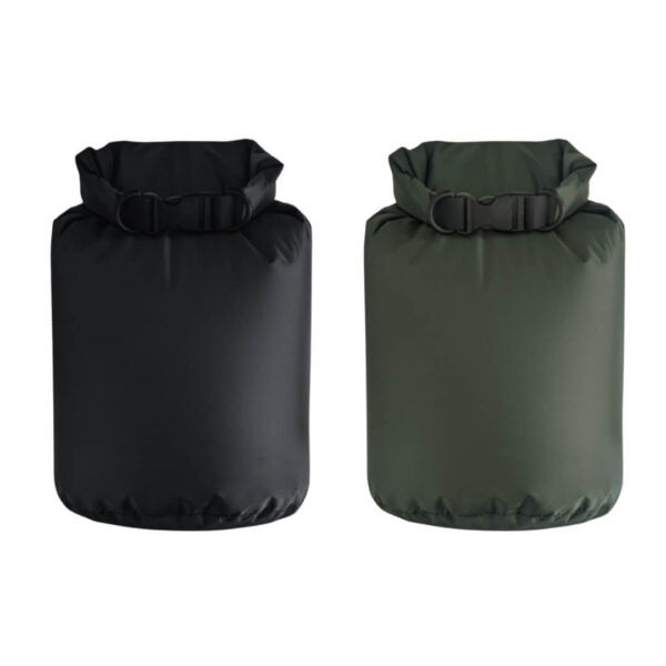 Letvægts Dry Bag 2 Liter Top Roll Lukning – Grøn/Sort – Tasker