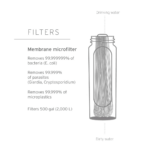 LifeStraw Peak Microfilter 0,2 mikron - Sort