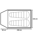 Treklife UV Block XL 2P Telt - Mørklæggende - Grøn