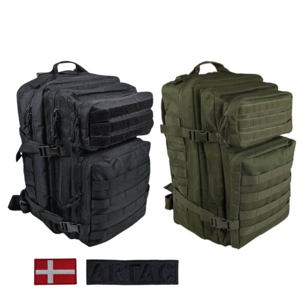 Artac Tactical 40L Militærrygsæk - Grøn/Sort