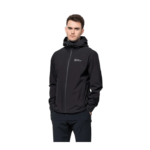 Jack Wolfskin Pack & Go Shell Herrejakke - Sort