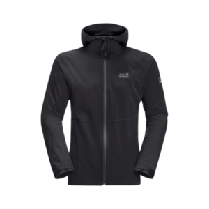 Jack Wolfskin Pack & Go Shell Herrejakke - Sort