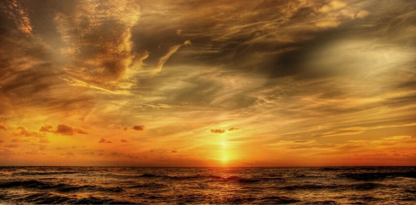 Solnedgang i Danmark