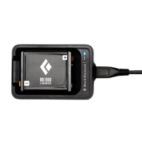 Oplader og batteri til pandelampe – Black Diamond BD 1800 battery & charger